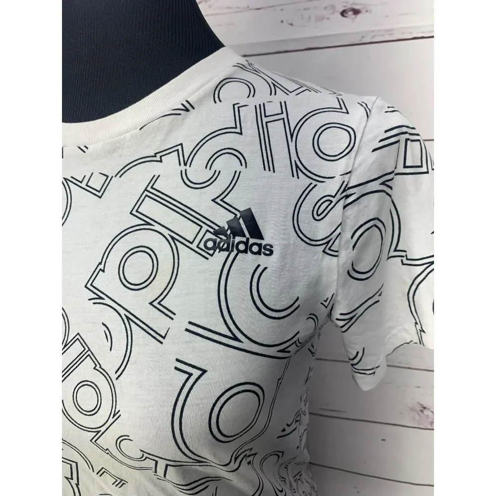adidas white logo